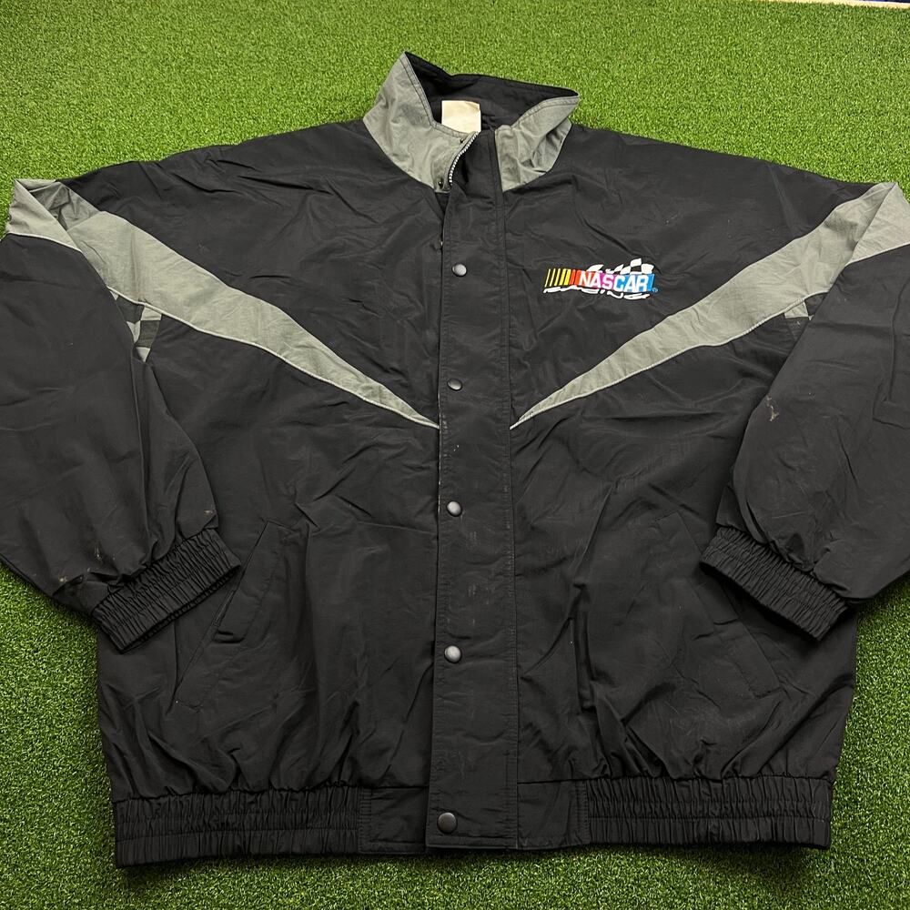 Vintage Kudzu Nascar Racing Nylon Windbreaker Jacket Sz XXXL